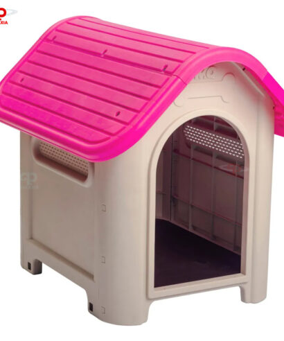 Casa Plástica para Perro MQ Mediana Magenta