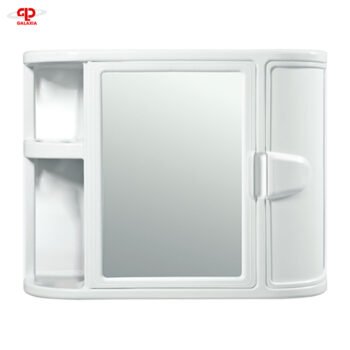 Gabinete Plastico con Espejo de Baño Rimax Blanco