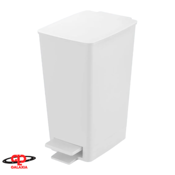 Papelera pedestal 8LT Slim Rimax blanca