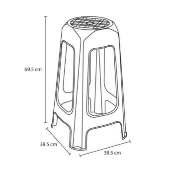 Butaco Bar Rimax Azul Medidas