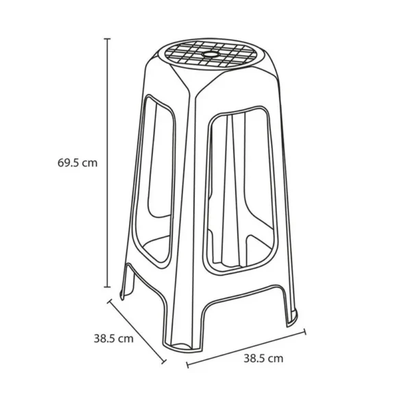 Butaco Bar Rimax Azul Medidas