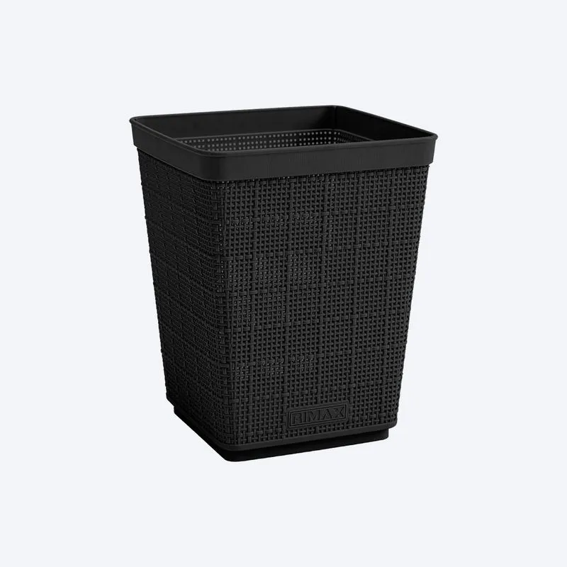 Papelera Fique 6 Litros Negra Rimax