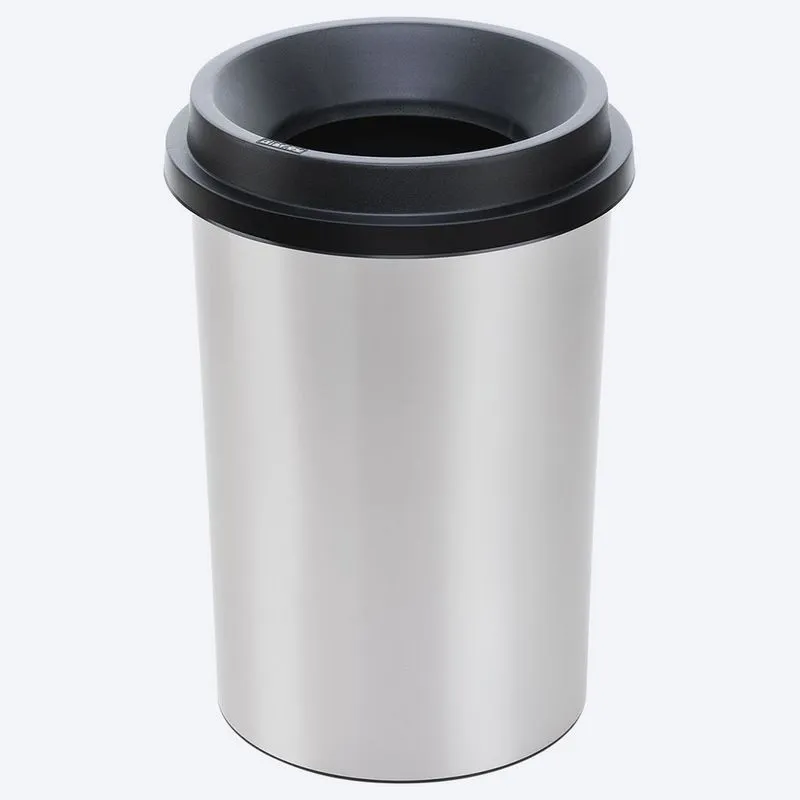 Papelera Evo con Tapa Metálica 50 Litros Rimax 11782
