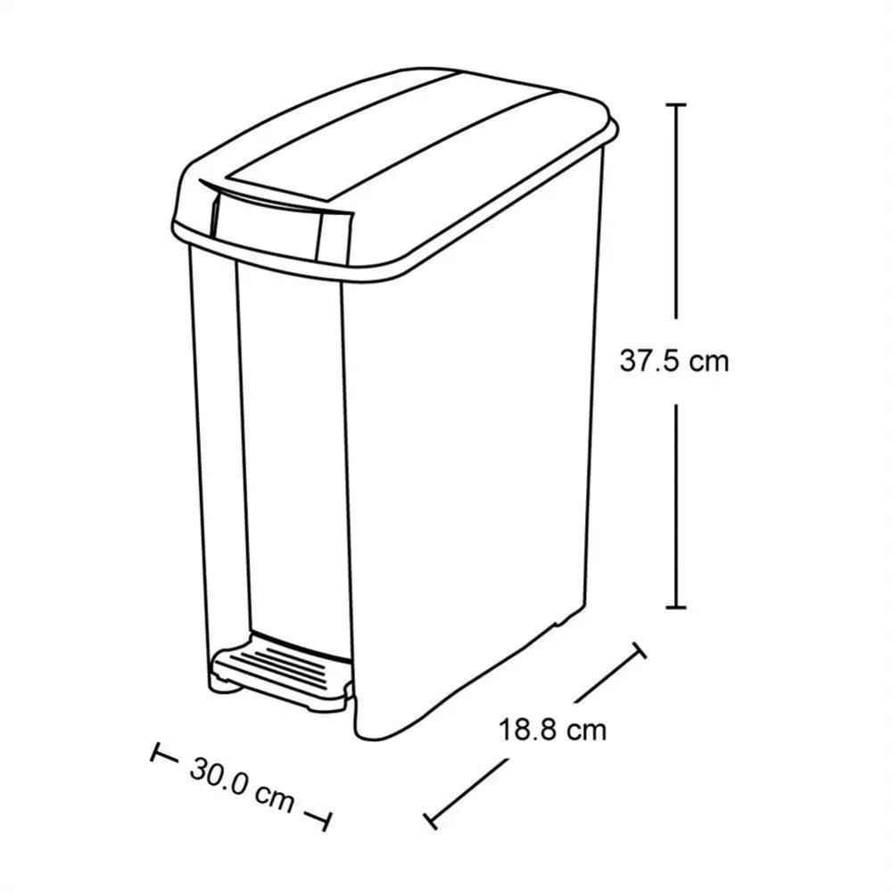 PAPELERA PED 10L TAUPE RIMAX 3981 2