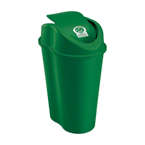 Papelera con Tapa Vaivén 10 Litros Verde Rimax