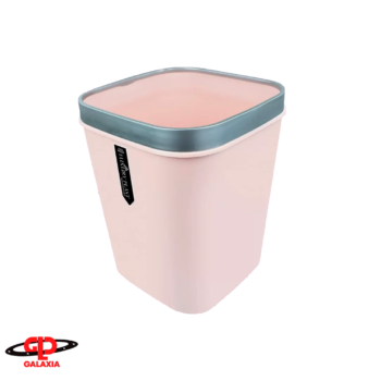 Papelera Cuadrada sin Tapa 15 Litros Rosa Luxury