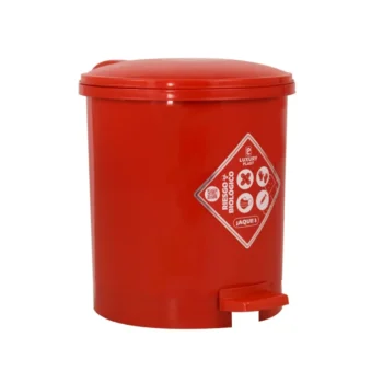 Papelera Redonda con Pedal 7 Litros Roja Luxury