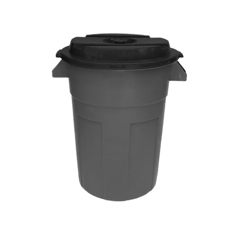 Tanque Plástico 120 Litros Gris con Tapa Colplast