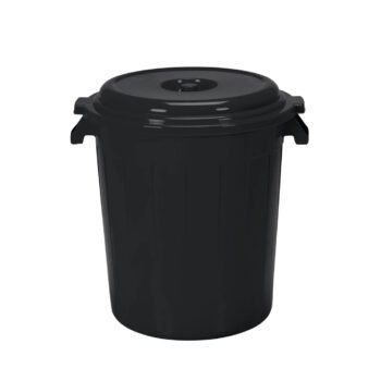 Tanque Plástico 120 Litros Gris con Tapa Colplast