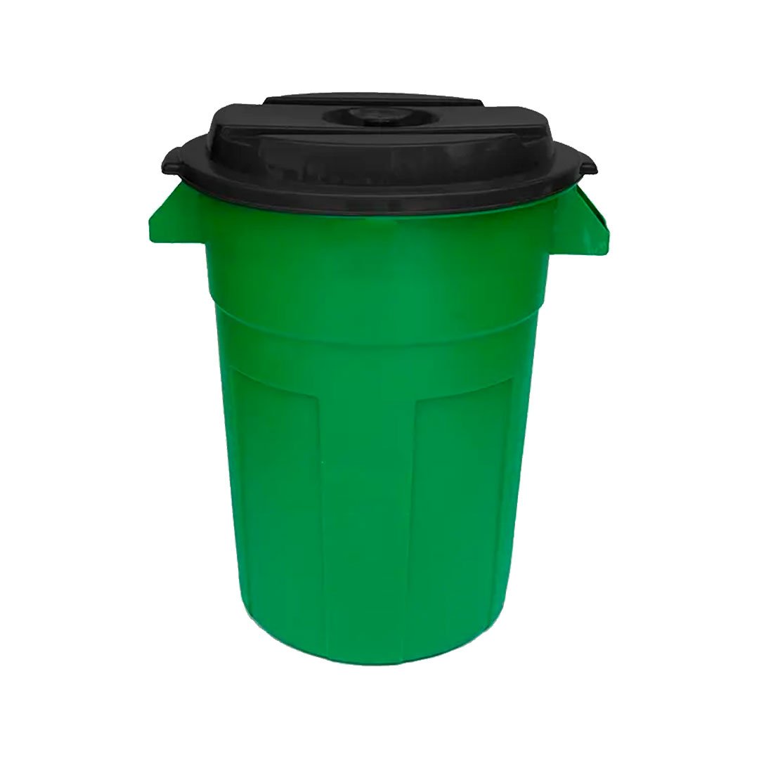 Tanque Plástico 120 Litros Verde con Tapa Rimo