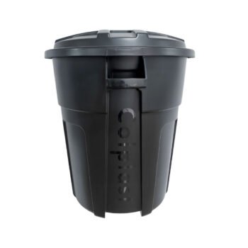 Tanque Plástico 220 Litros Negro con Tapa Colplast