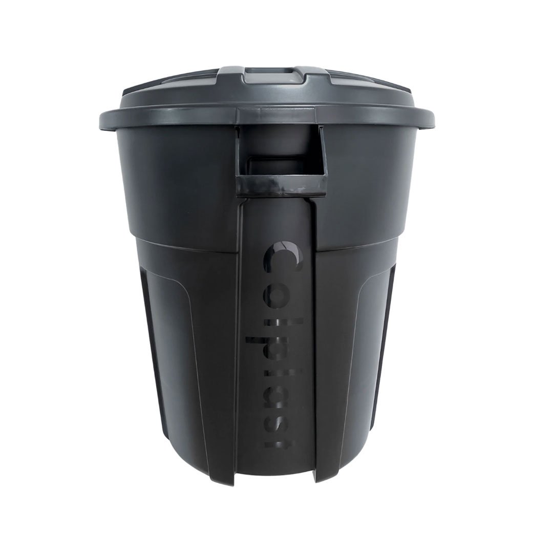 Tanque Plástico 220 Litros Negro con Tapa Colplast