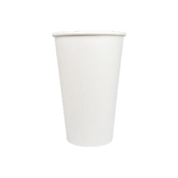 Vaso papel MIO 16 blanco — Caja de 25 paquetes