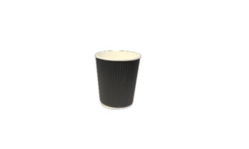 Vaso papel con protector 8 oz negro DARNEL — Caja de 20 paquetes