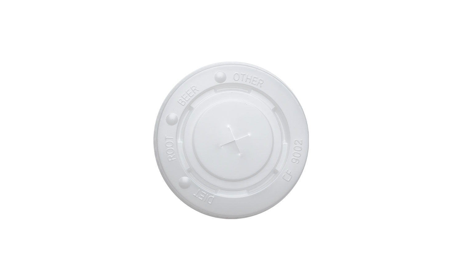 Tapa vaso papel plana 8/12 DARNEL blanca — Caja de 20 paquetes