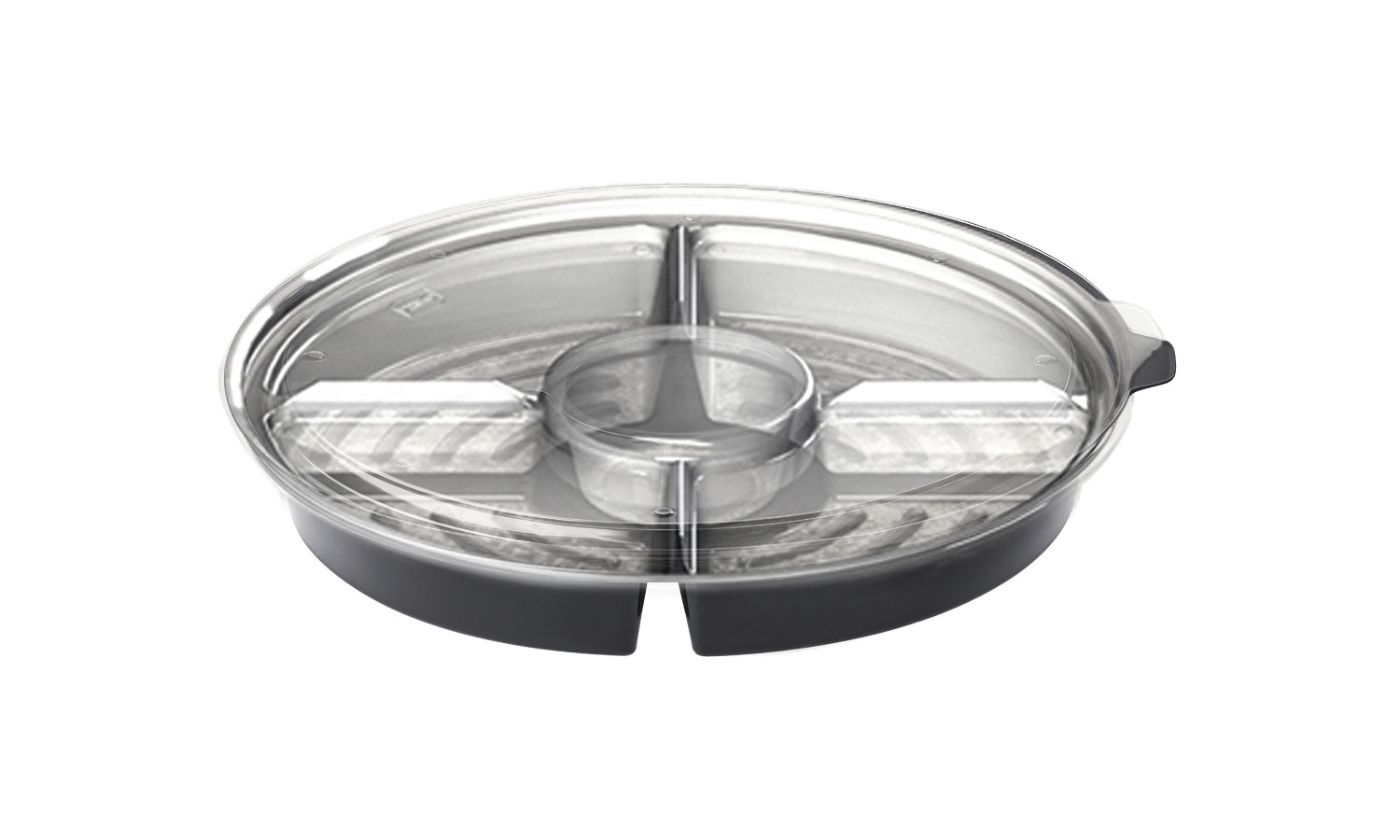 4 Divisiones Plato Con Tapa/4div Negro DARNEL — referencia D152505499N