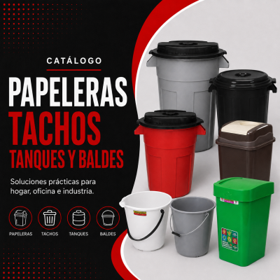 CATALOGO TANQUES PAPELERAS Y TACHOS DE BASURA